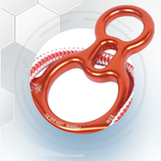Big Rescue Figure 8 Descender - Aluminum - Bent-Ears Design - 40kN (8,960 lb) - Lightweight 9 oz