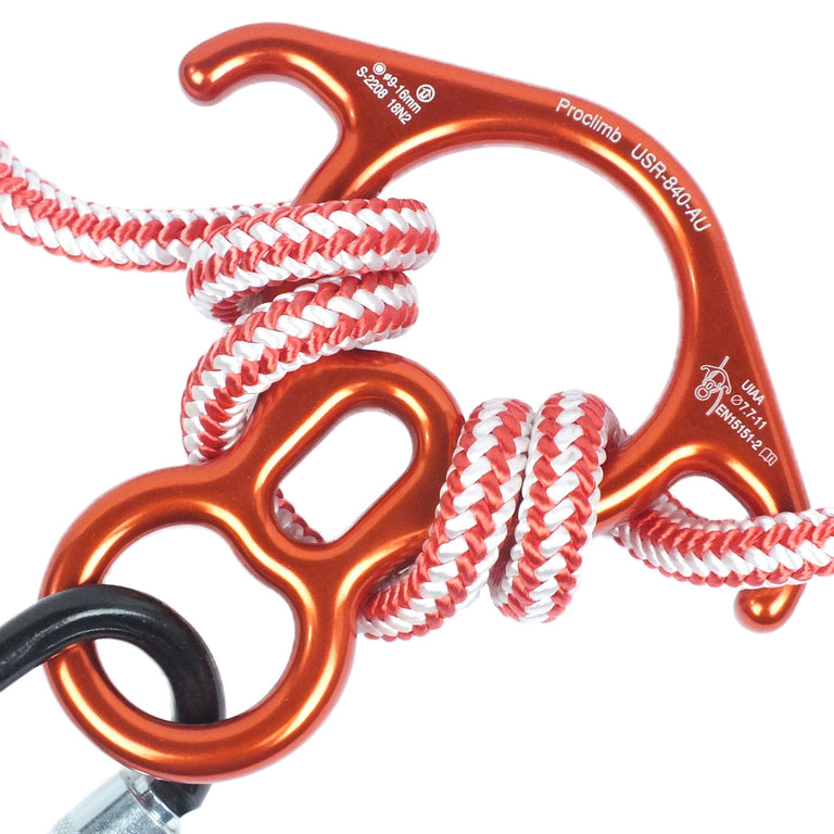 Big Rescue Figure 8 Descender - Aluminum - Bent-Ears Design - 40kN (8,960 lb) - Lightweight 9 oz