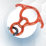 Big Rescue Figure 8 Descender - Aluminum - Bent-Ears Design - 40kN (8,960 lb) - Lightweight 9 oz