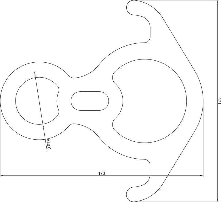 Big Rescue Figure 8 Descender - Premium Stainless Steel - Bent-Ears Design - 50kN (11,240 lb) MBS