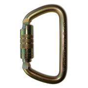 ProClimb 60kN Steel Carabiner - Twist Lock Large D-Ring for Professional Climbing & Rigging