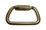 ProClimb 60kN Steel Carabiner - Twist Lock Large D-Ring for Professional Climbing & Rigging