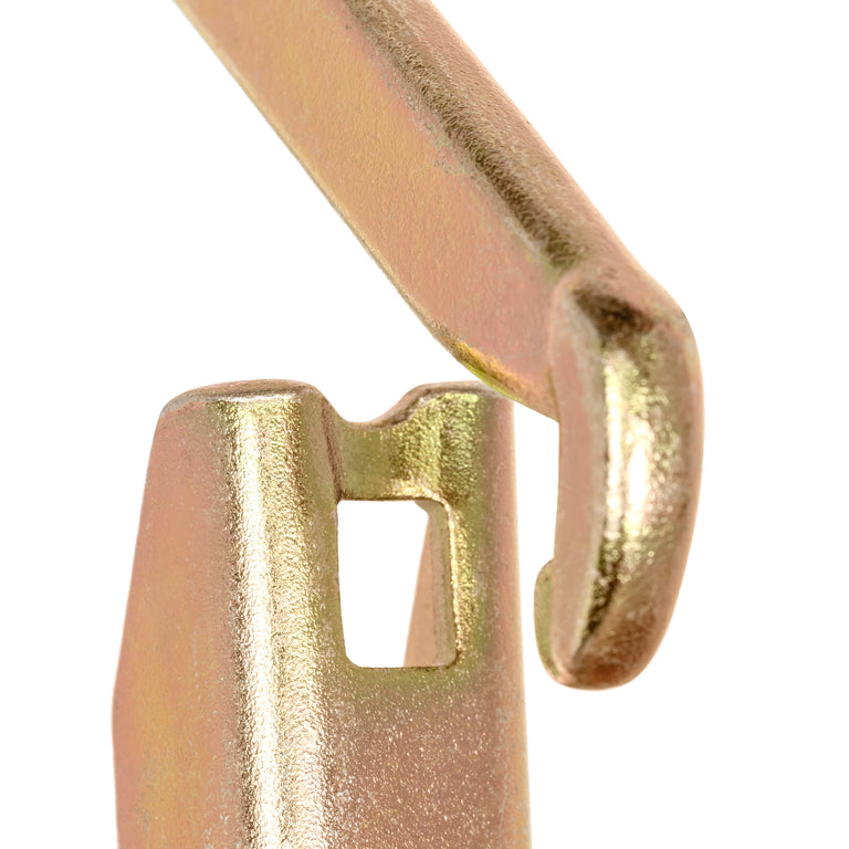 ProClimb Forged Steel Rebar Hook with Fixed Eye - 58mm Gate, Double Action Self-Locking, 40kN ANSI Certified