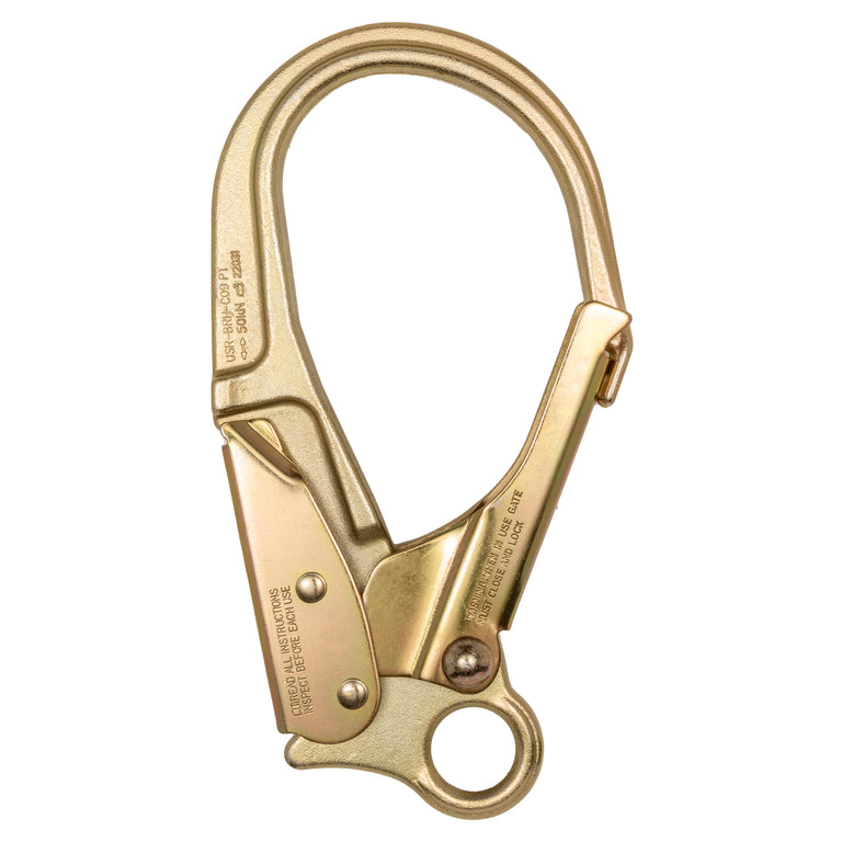 ANSI Forged Steel Rebar Hook - Double Action Self-Locking - 50kN (11,240 lb) MBS - Concrete & Construction