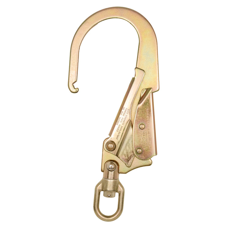 ANSI Steel Swivel Snap Hook - Double Action - 60mm Gate Opening - Heavy-Duty Fall Protection & Rescue