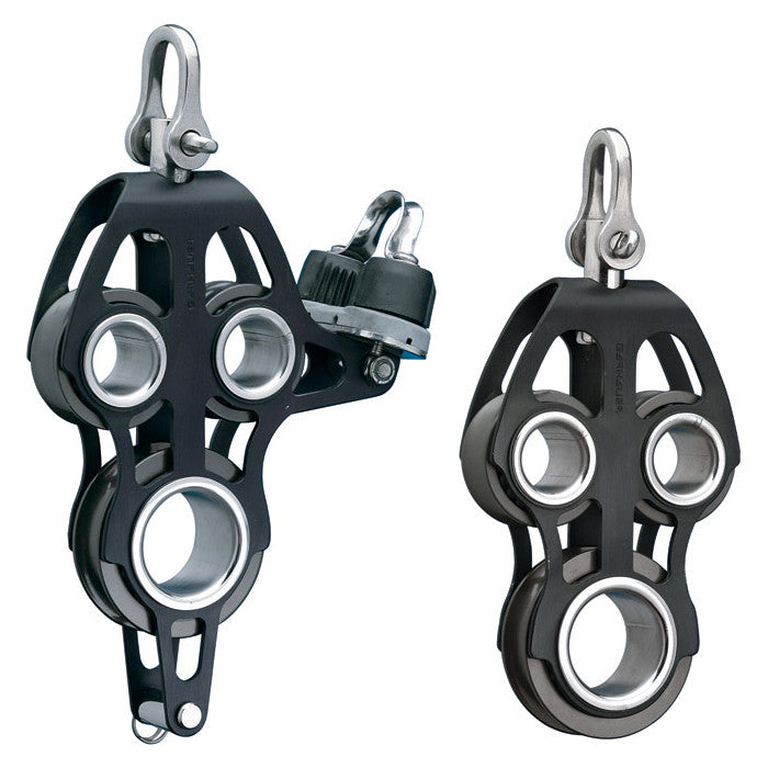 Professional Aluminum Fiddle Block Set - Tree Climbing & Marine Rigging Pulley System