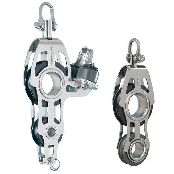 ProClimb Stainless Steel Uni-Body Fiddle Block Set - 2 5/8" Sheave - Marine & Climbing Rigging