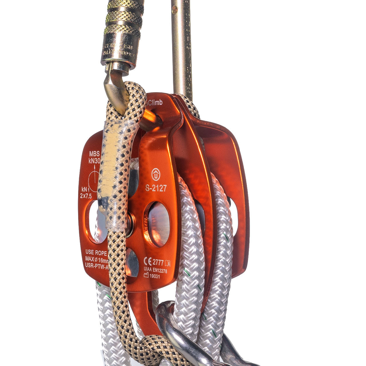 Block And Tackle USR Deluxe Fiddle Block Kit - 5:1 Mechanical Advantage For Tree Pulling/Hauling (50ft Rope Included) Lineman Tools Block And Tackle USR Deluxe Fiddle Block Kit - 5:1 Mechanical Advantage For Tree Pulling/Hauling (50ft Rope Included) Lineman Tools