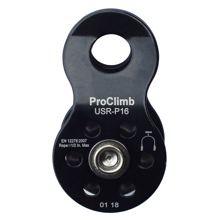ProClimb Aluminum Single Swing Pulley - Lightweight Rigging Pulley