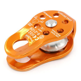 Fixed Side Mini Pulley - Ultra-Lightweight Single Sheave - 22kN (4,946 lb) MBS - 12mm Rope - 4.3 oz