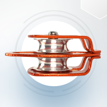 ProClimb Large Aluminum Twin Sheave Rope Pulley - 16MM - 30kN Breaking Strength