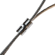 galvanized aircraft cable with cable crimps