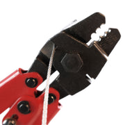 cable swaging tool with cutter