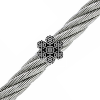 7x19 304 Stainless Steel Aircraft Cable - 1/8" - 150 ft - 480 lb Breaking Strength