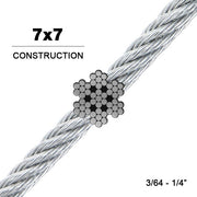 7x7 | 304 Stainless Steel Wire Rope (Aircraft Cable)