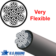 7x19 Nylon Coated Galvanized Steel Wire Rope - Heavy-Duty Aircraft Cable