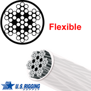 7x7 Vinyl Coated Galvanized Steel Wire Rope - Durable Aircraft Cable