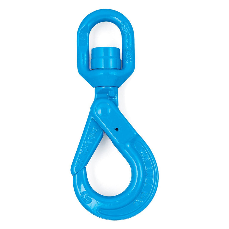 26.5 Ton Grade 100 Swivel Self-Locking Hook with Ball Bearing - YOKE Heavy-Duty - 1"