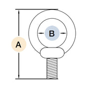 316 Stainless Steel Eye Bolt Drawing (K-38)