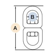 316 Stainless Steel Eye/Eye Swivel Shackles (K-49)