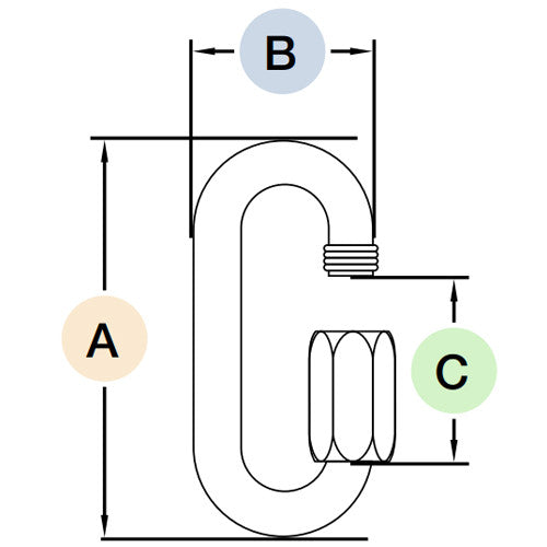 Kong Stainless Steel Quick Link - Chain Link Connector (Maillon Rapide)