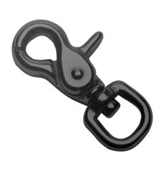 DuraBrite Tactical 316 Stainless Steel Trigger Snap - 5/8" Black Swivel Eye