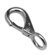DuraBrite 316 Stainless Steel Fixed-Eye Boat Snaps - Marine Grade (Sold in Packs)