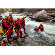 River rescue operation with Dyneema rope