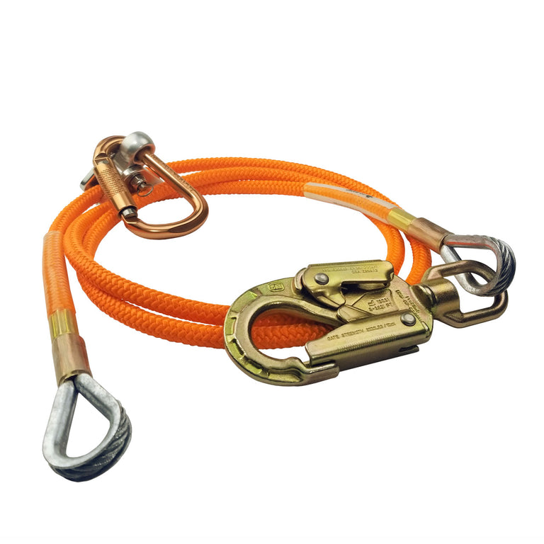 ProClimb All-in-One Flipline Kit 1/2" Steel Core Lanyard w/ Swivel Eye