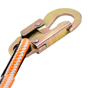 Pelican Rope Arborist Positioning Lanyard 1/2" w/ Steel Snap Hook