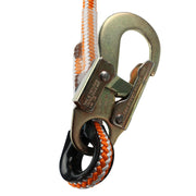 Pelican Rope Arborist Positioning Lanyard 1/2" w/ Steel Snap Hook