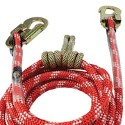 Pelican Rope The Red-3 1/2" 2-in-1 Positioning Lanyard with Steel Snaphooks