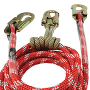 Pelican Rope The Red-3 1/2" 2-in-1 Positioning Lanyard with Steel Snaphooks