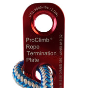 ProClimb Rope Termination Plate 16mm to 19mm Diameter Rope Anchor