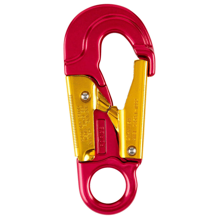 ProClimb 27kN Forged Aluminum Fixed-Eye Snap Hook - Ultra-Lightweight Fall Protection